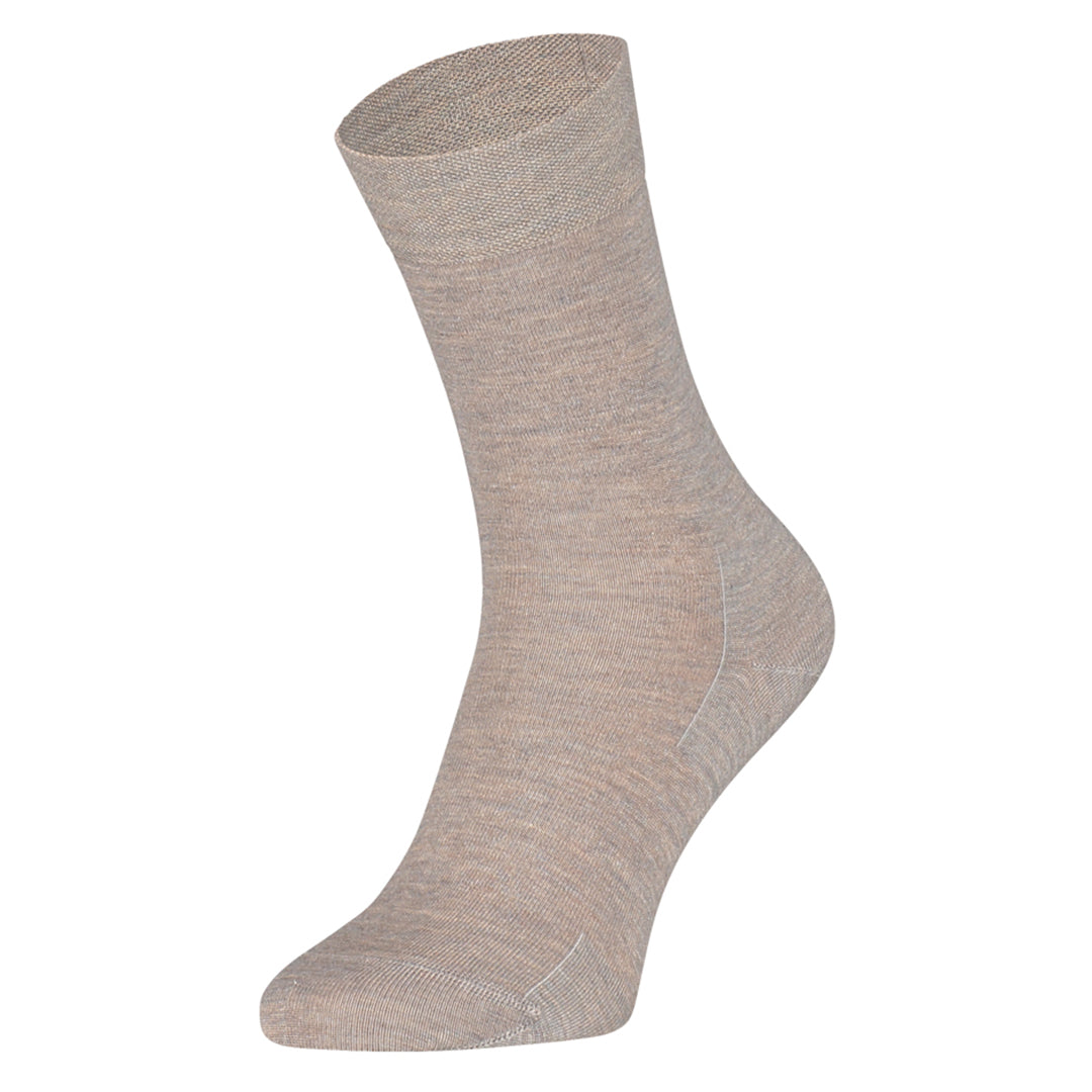 Schicke Dünne Merino Alltagssocken in Beige - S15