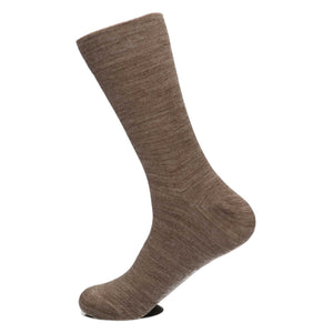 Alltagssocken aus feiner Merinowolle - braun, bequeme Unisex-Socken für den täglichen Gebrauch.