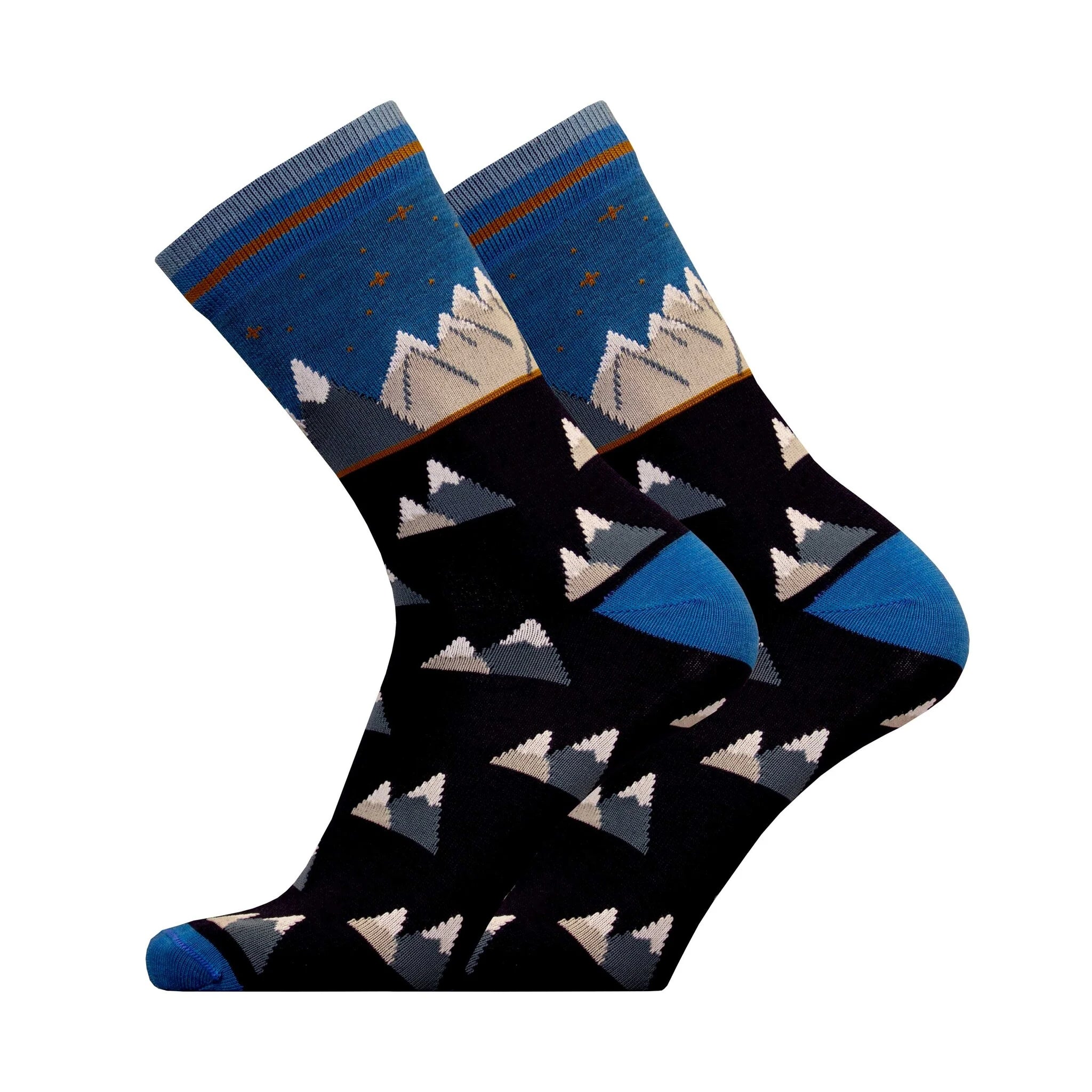 Berge Pattern Socke Warme Merinowolle für jeden Tag