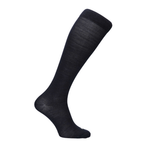NATIVA Feine Merino Kniestrümpfe - X13, navy kniehohe Socken aus Merinowolle und Tencel für maximalen Tragekomfort.
