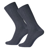 Druckfreie Socken mit 100% Merinowolle in Schwarz