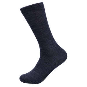 Merinowollsocken mit Frotteesohle, jeansblau