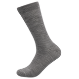 Merinowollsocken mit Frotteesohle, mittelgrau