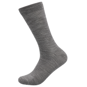 Merinowollsocken mit Frotteesohle, mittelgrau