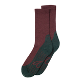 Merino Hike Plain Wandersocken in Weinrot