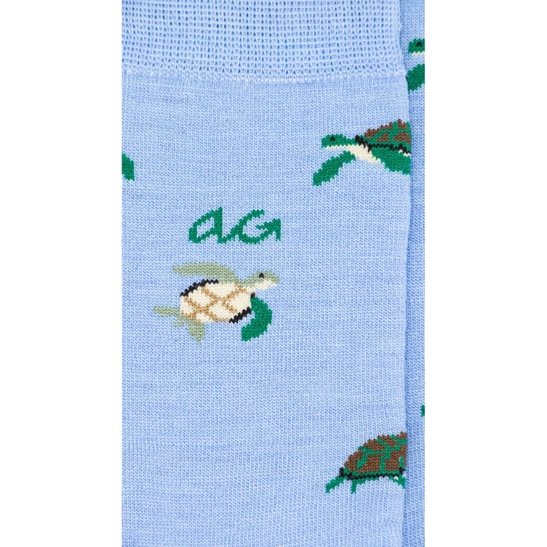 Schildkröten-motiv Merino Socken - Turtles