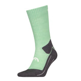 HEAD Wandersocken in Mintgrün und Schwarz, Thermo-Socken für Damen und Herren, hoher Komfort und Funktionalität.