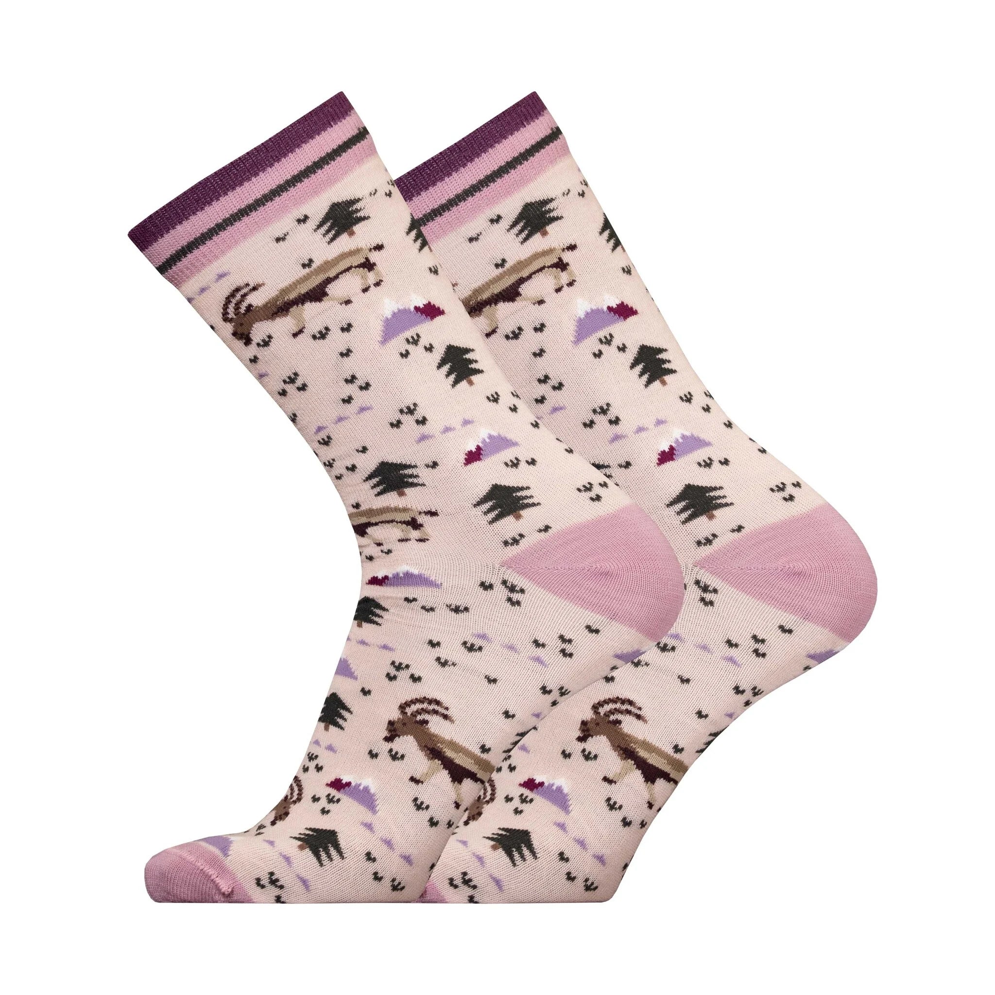 Ziege Pattern Socke