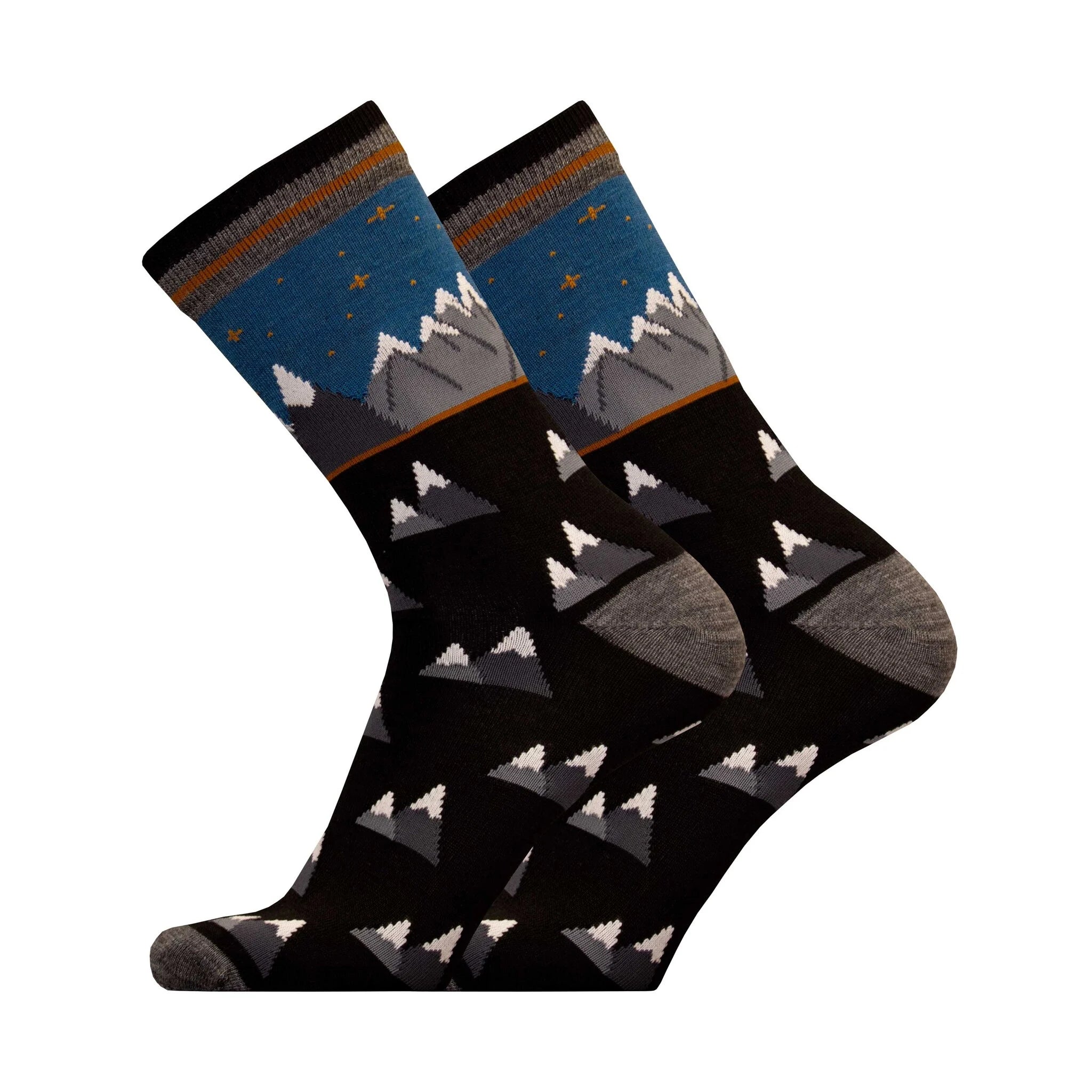 Berge Pattern Socke